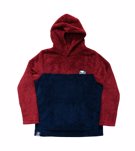 BAD BOY Sherpa Fleece Hoodie-Navy/red